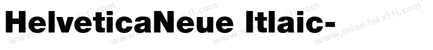 HelveticaNeue Itlaic字体转换